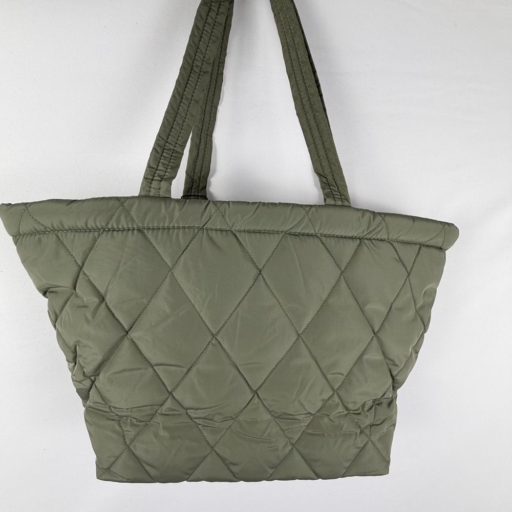 Vera Bradley Small East West Tote Purse Bag Deep Lichen Green Lightweight Preppy - Picture 2 of 13